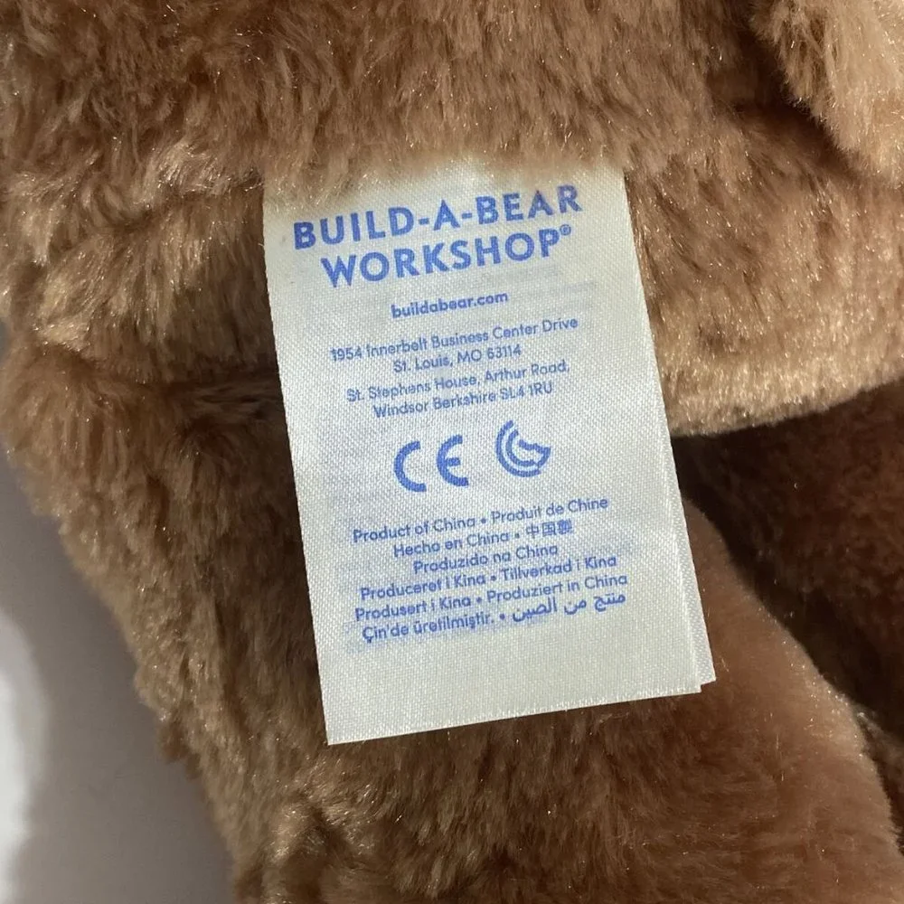 Build A Bear Plain Brown Bear Stuffed Animal Plush Toy 15" - Picture 10 of 11